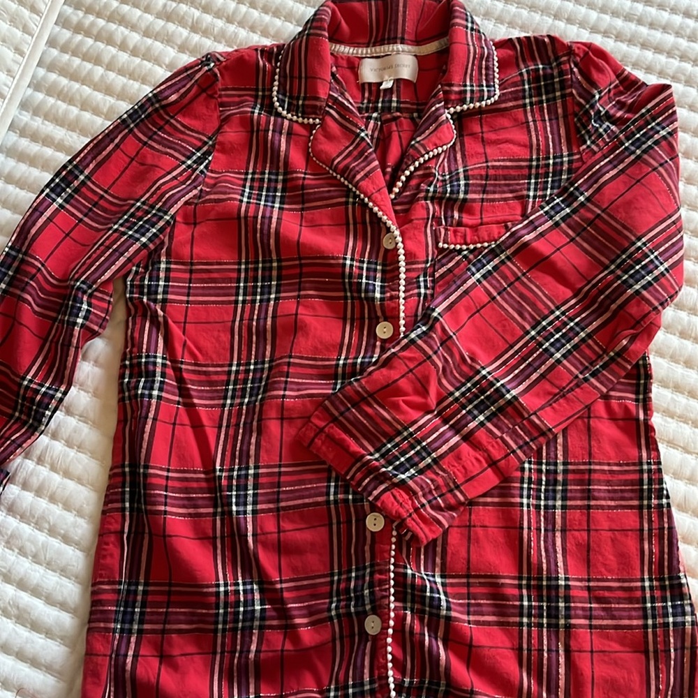 Victoria's Secret Red Plaid Pajama Set - Picture 2 of 6